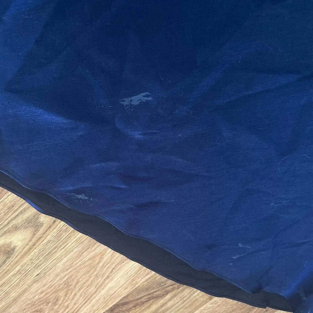 Vintage Night Way 90s Satin Organza Corset Bias Cut Midi Formal Whimsygoth Dress - Picture 9 of 9